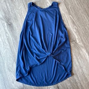 DYI Knot Tank Top Navy Blue Activewear